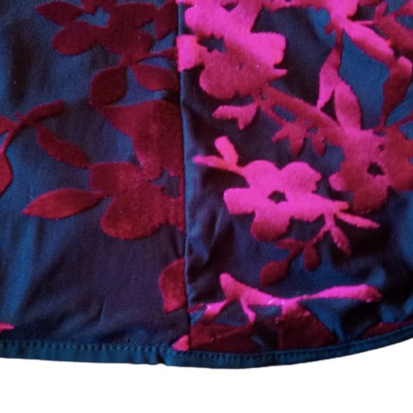 Gorgeous Asian Inspired Black Red velvet Top Size XL NEW NWT - Picture 5 of 7